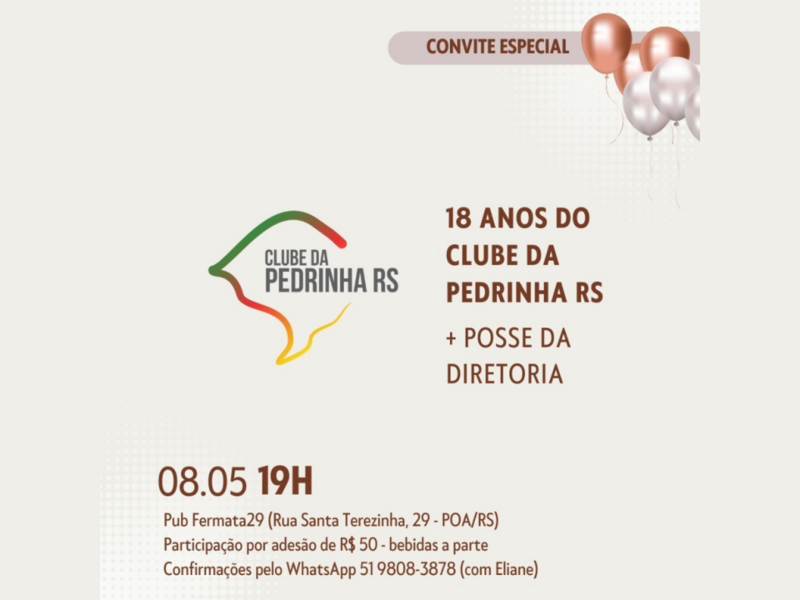 clube-da-pedrinha-rs-celebrara-18-anos-de-fundacao-e-empossara-nova-diretoria